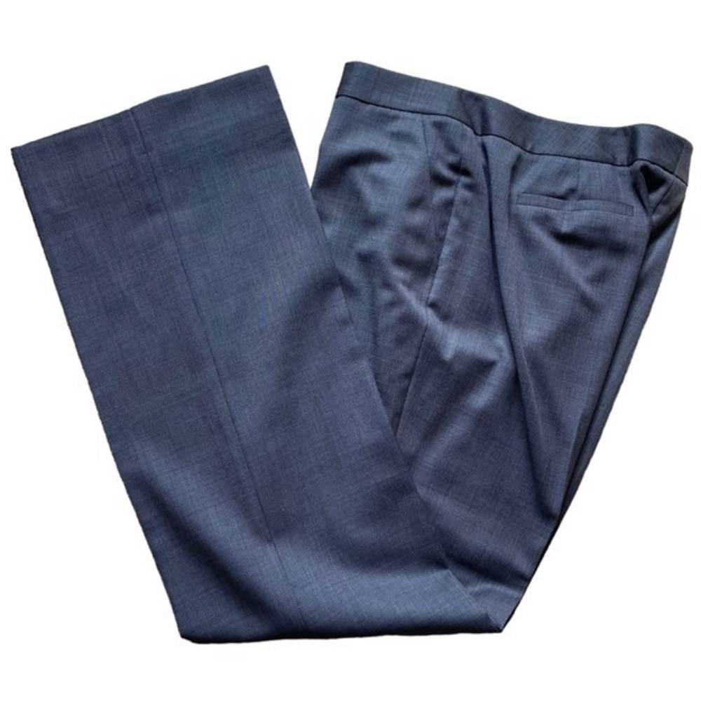 Classiques Entier Gray Wool Tailored Trousers Slacks Pants 12 Long Tall